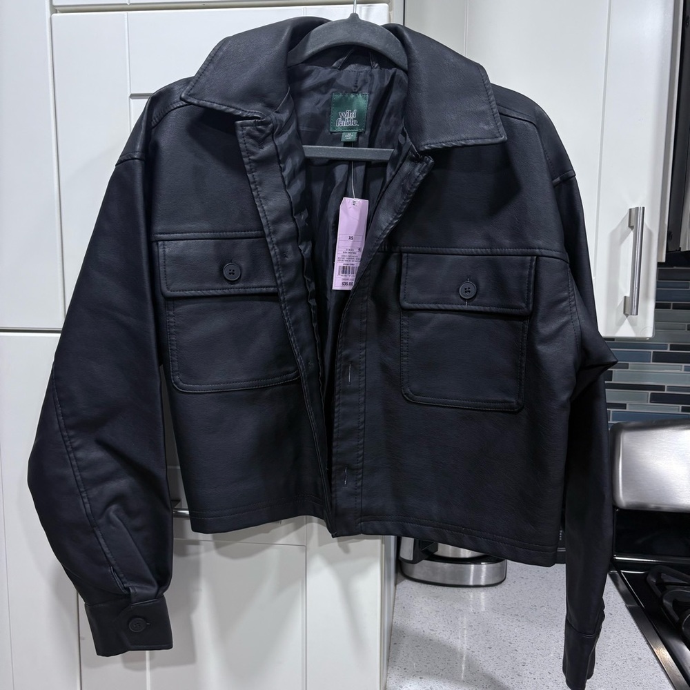 NWT Wild Fable Faux Leather Jacket